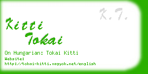 kitti tokai business card